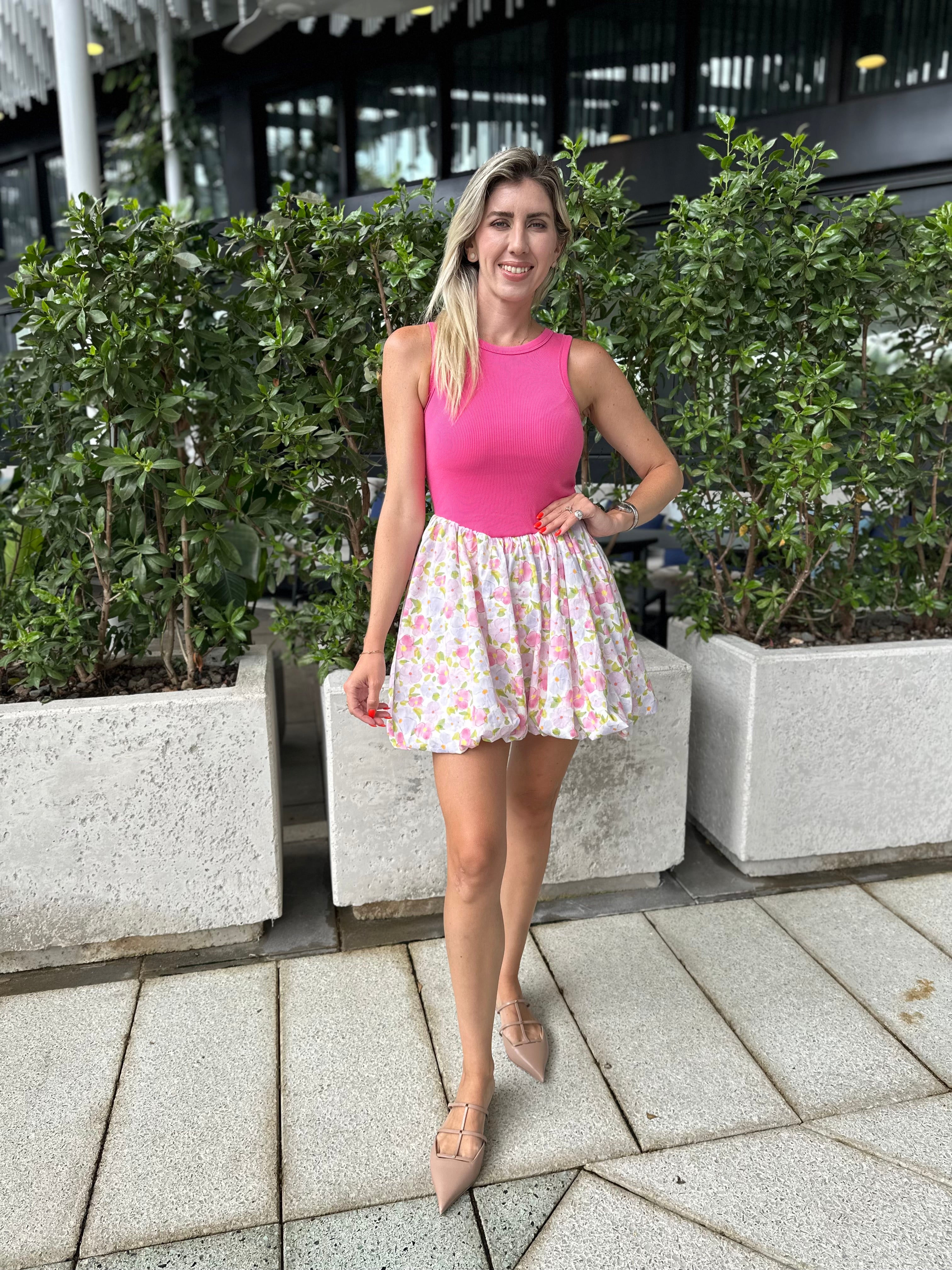 Sleeveless Balloon Mini Dress