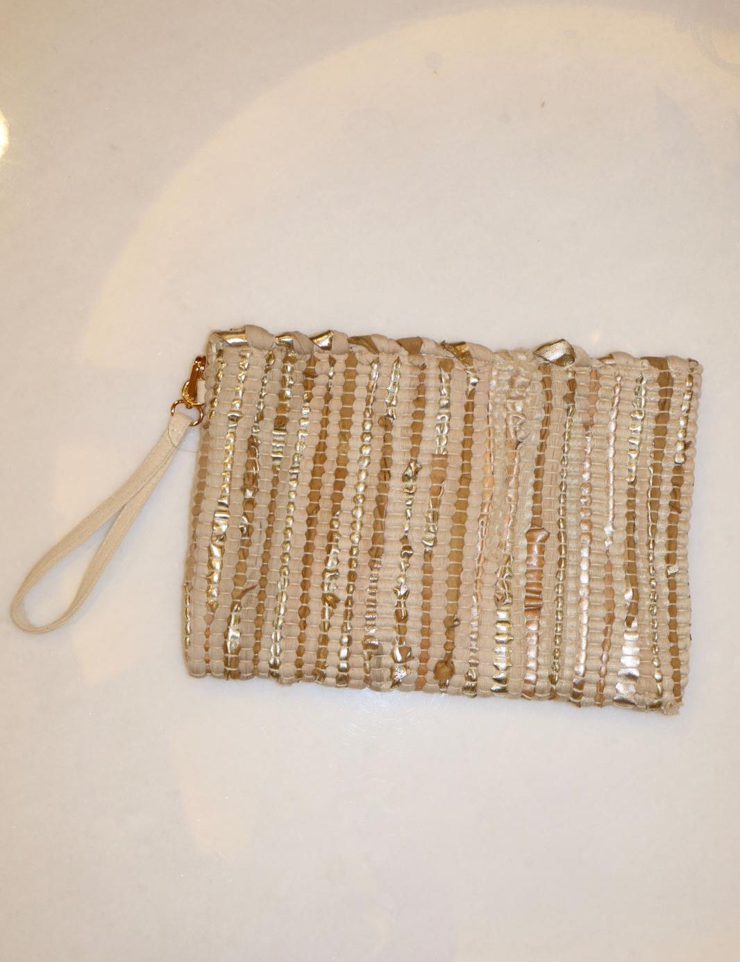 Woven Texture Clutch