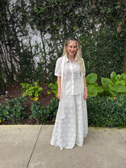 Tie Waist Crochet Top & Pant