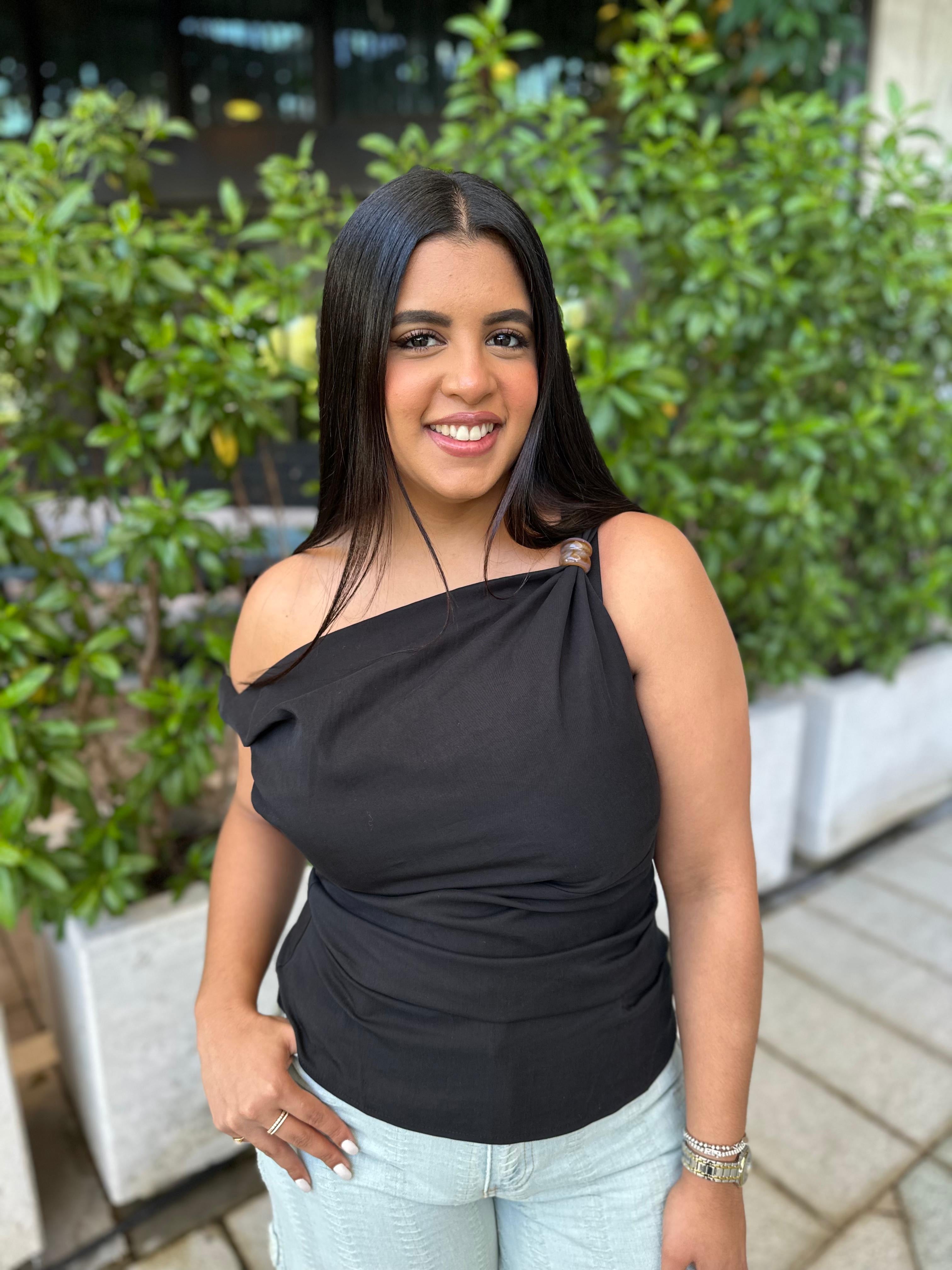 Wide Twisted Beads Top