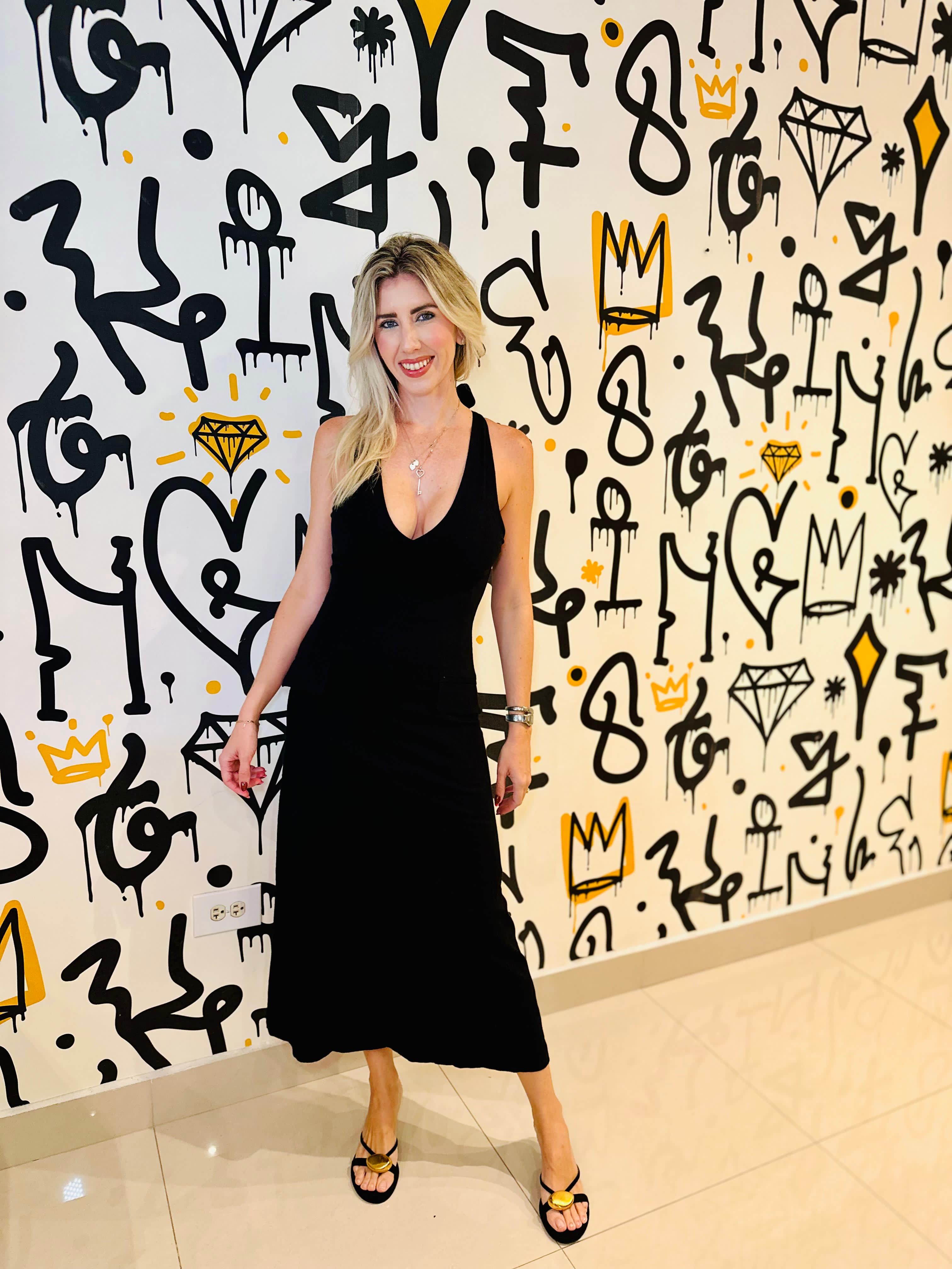 Formal Halter Flare Midi Dress