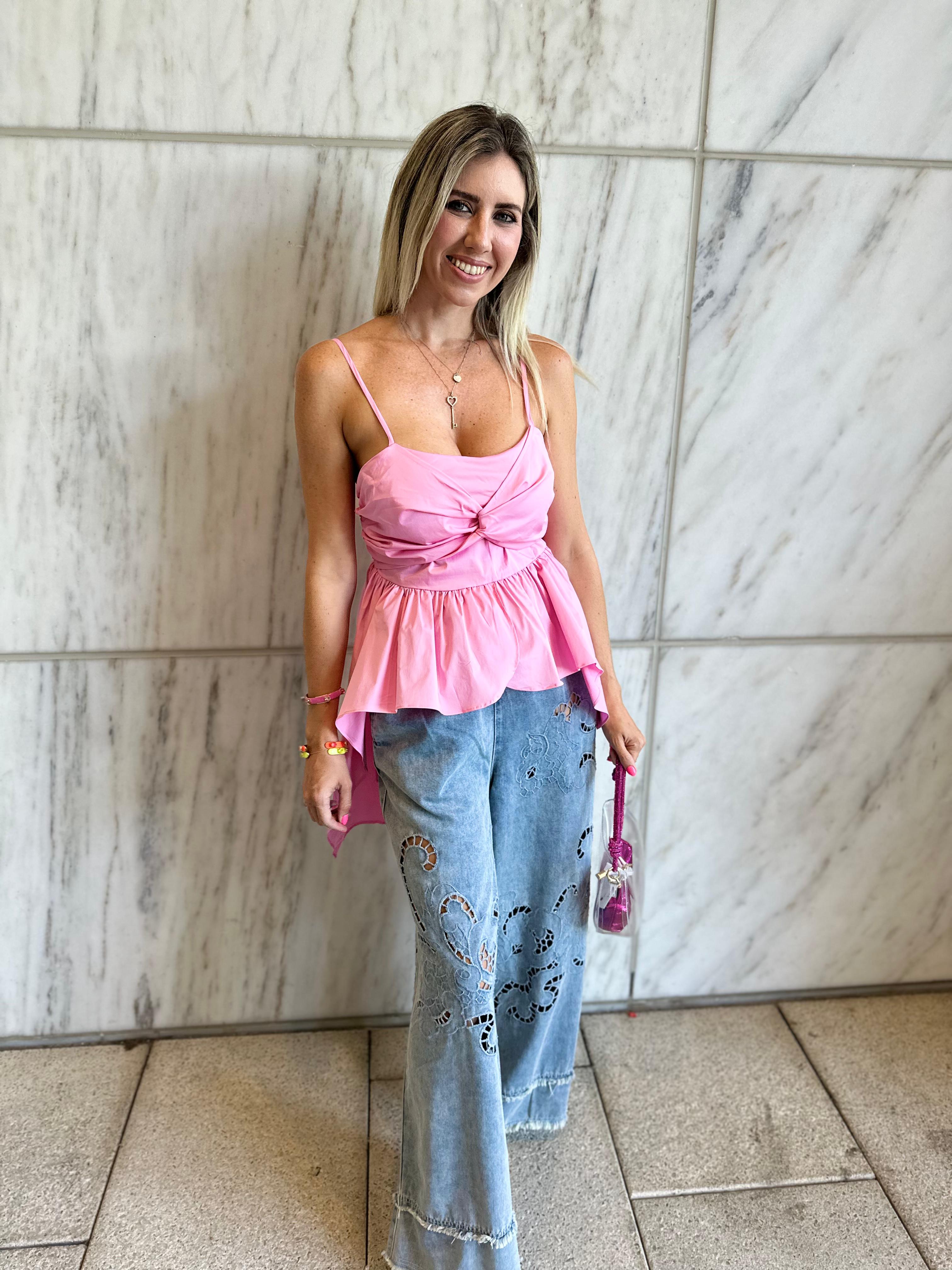 Twist Ruffle Tank Top