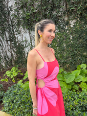 Sleeveless Side Cut Midi Dress