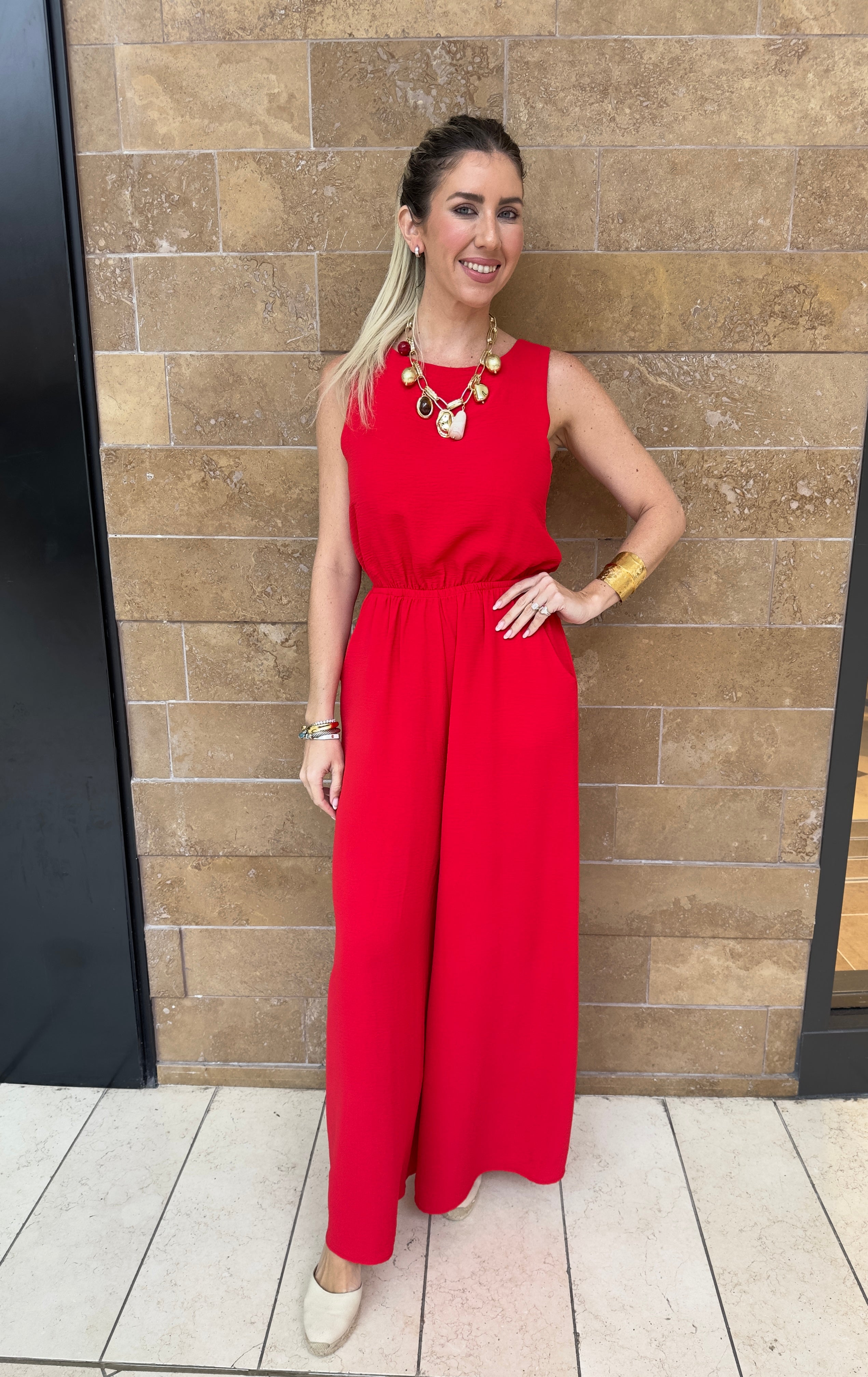 Matte Crepe Bubble Jumpsuit