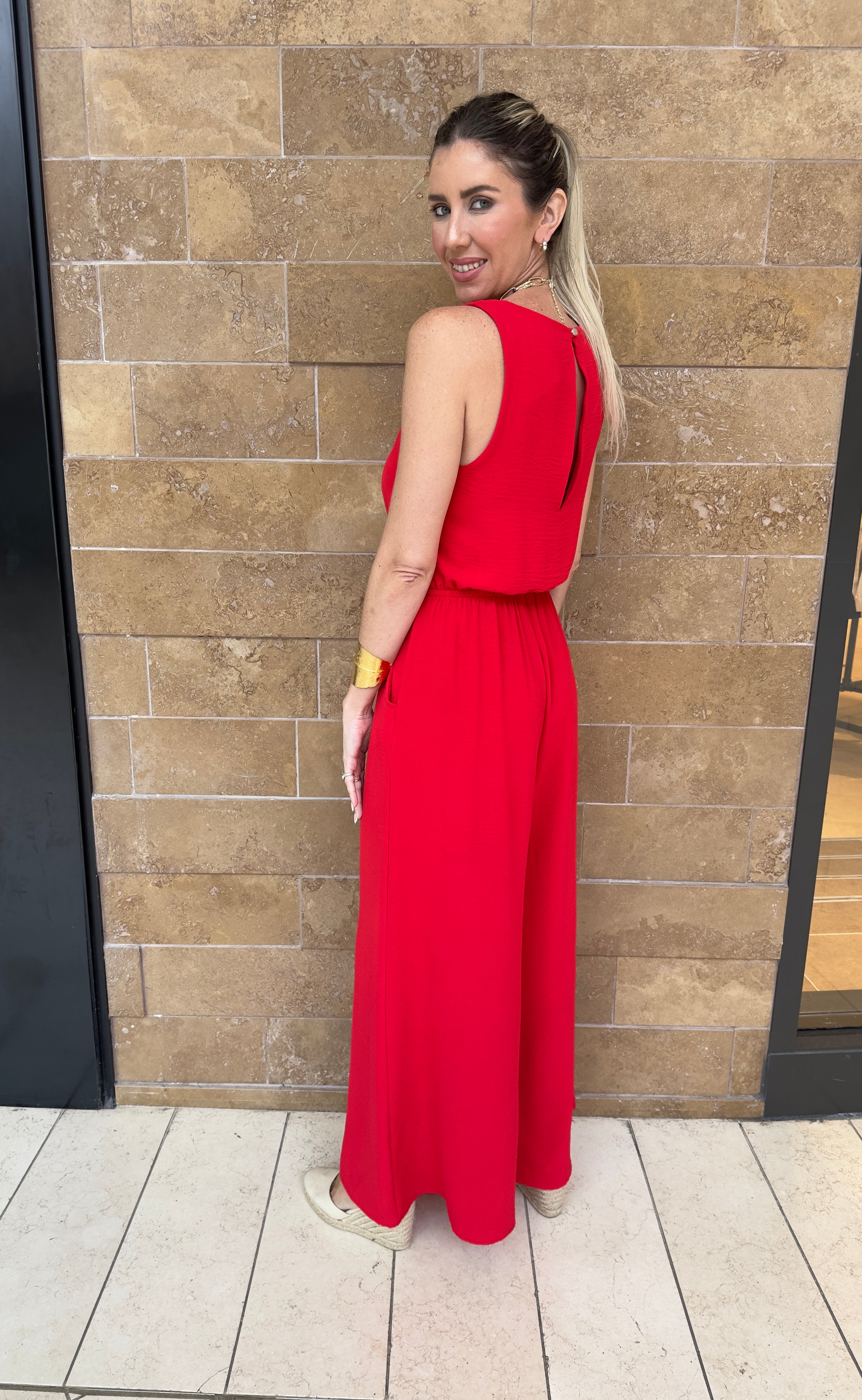 Matte Crepe Bubble Jumpsuit