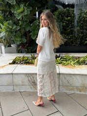 Knit Contrast Sequins Long Dress