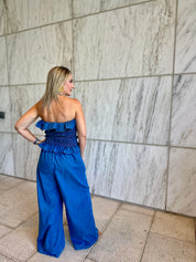 Tube Smocking Jumpsuit