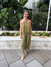 Lace Halter Top & Barrel Pant