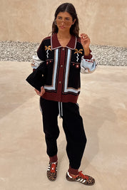 Geometric Knit Jogger