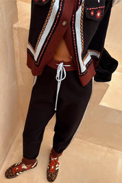 Geometric Knit Jogger