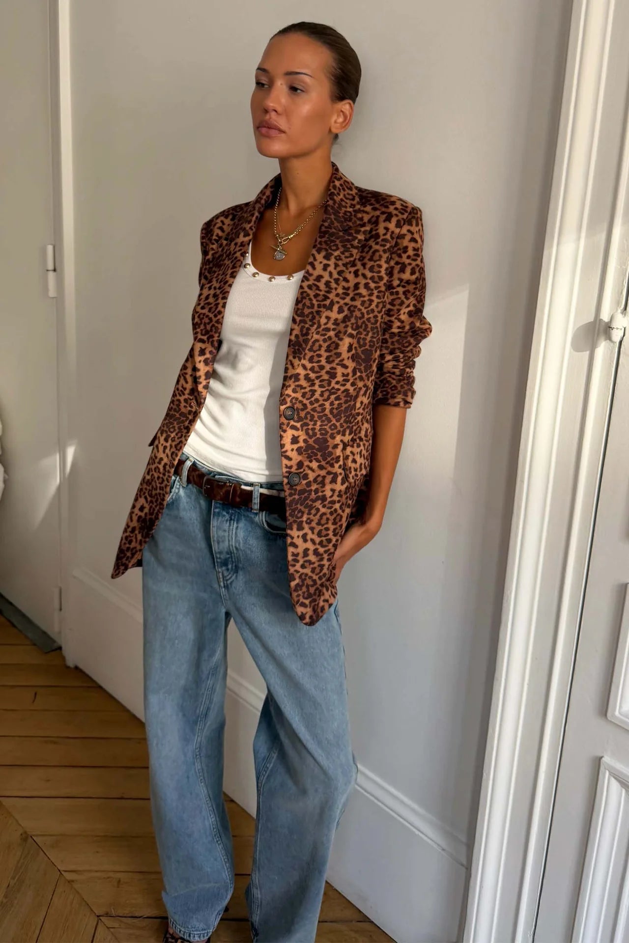 Leopard Taylor Blazer