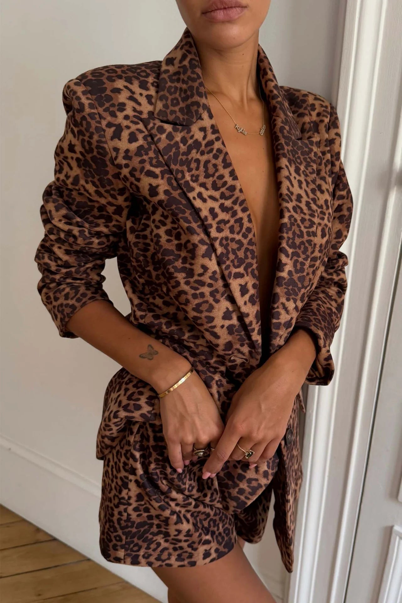 Leopard Taylor Blazer
