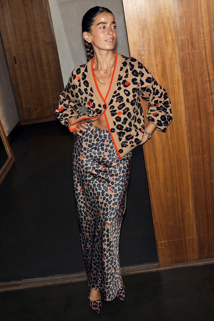 Cherry Leopard Dorris Skirt