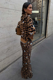 Heart Leopard Dorris Skirt