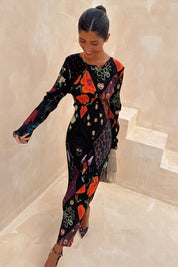 Night Garden Gaia Plisse Dress