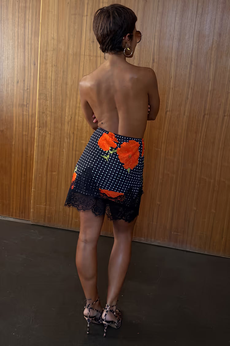 Black Poppy Mini Maeva Skirt