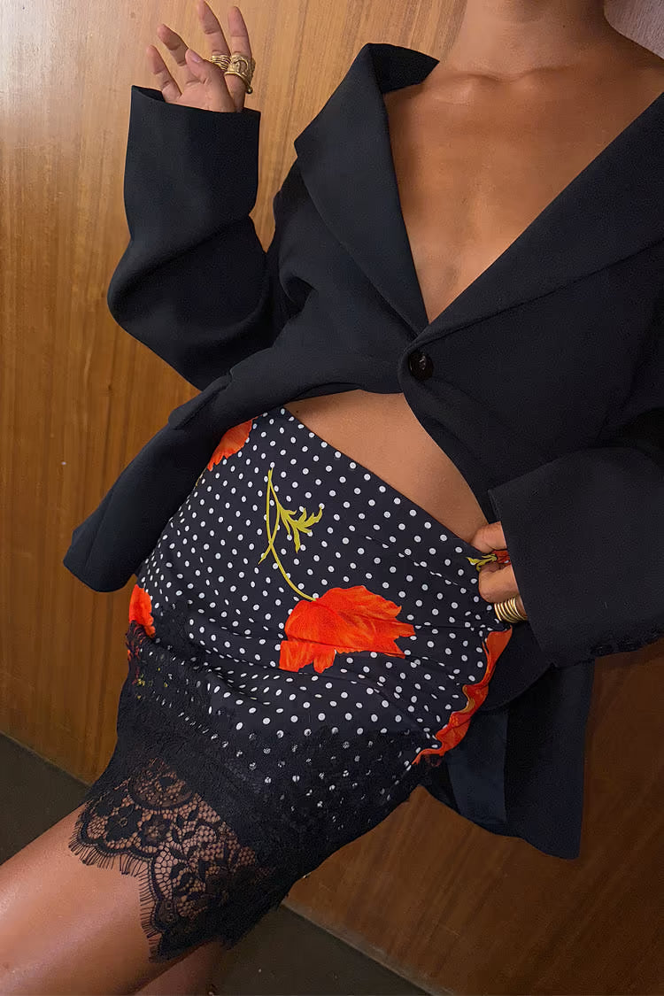 Black Poppy Mini Maeva Skirt