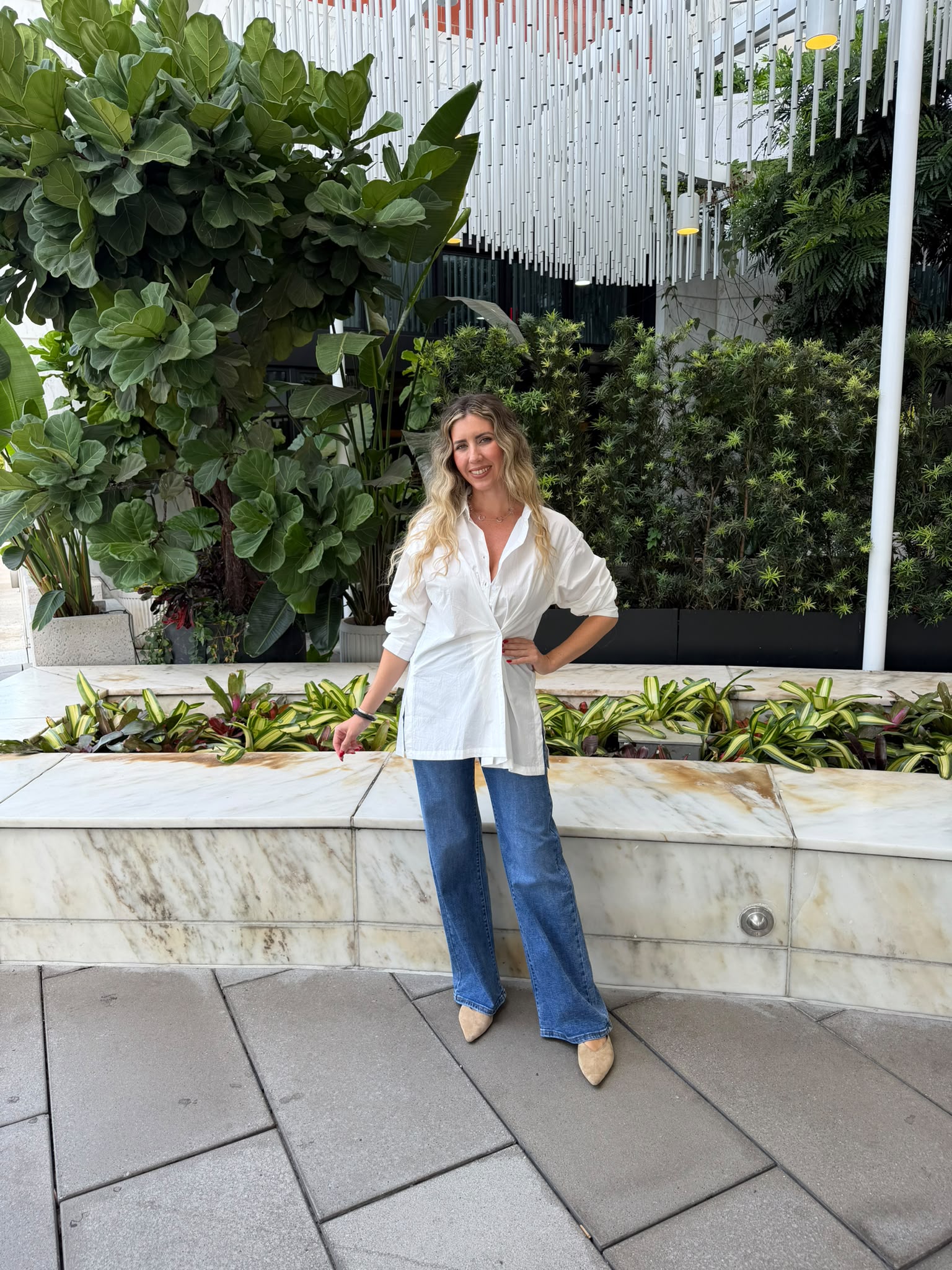 Silver Pocket Buttons Jeans
