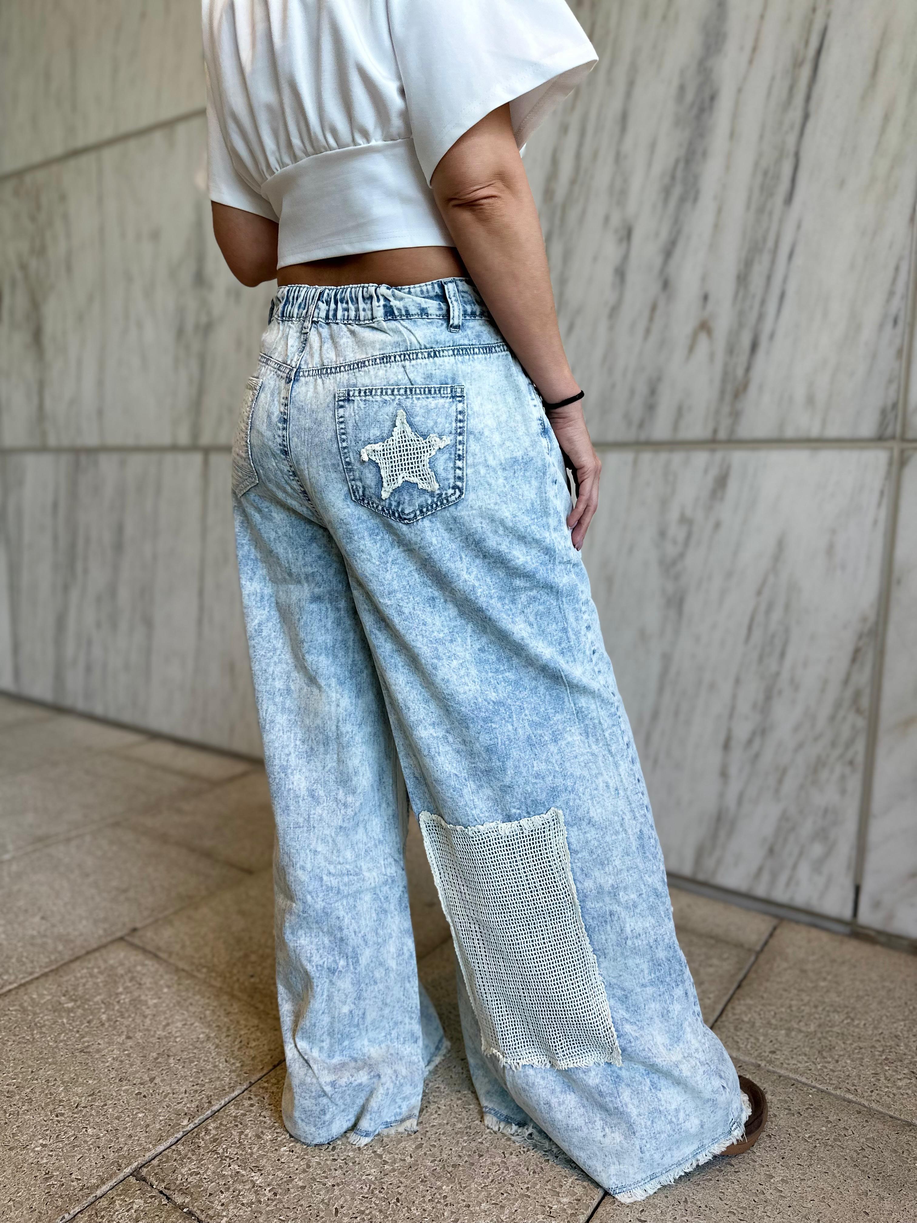 Patches Straight Leg Jean
