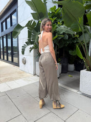 Balloon Pants With Bow Detail