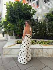 Polka Dot Halter Top & Wide Pants