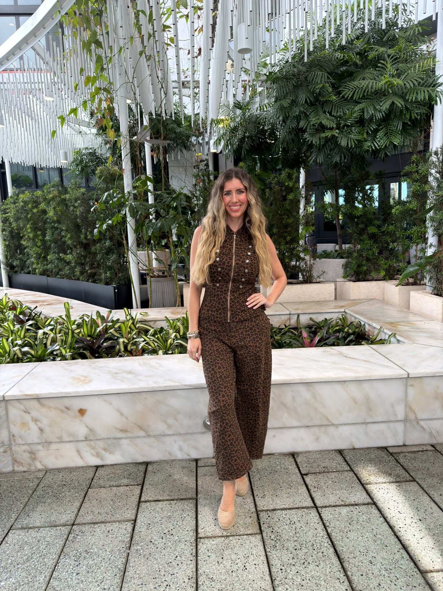 Leopard Military Vest & Barrel Pant