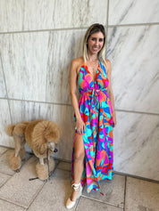 Tulum Dreaming Halter Maxi Dress