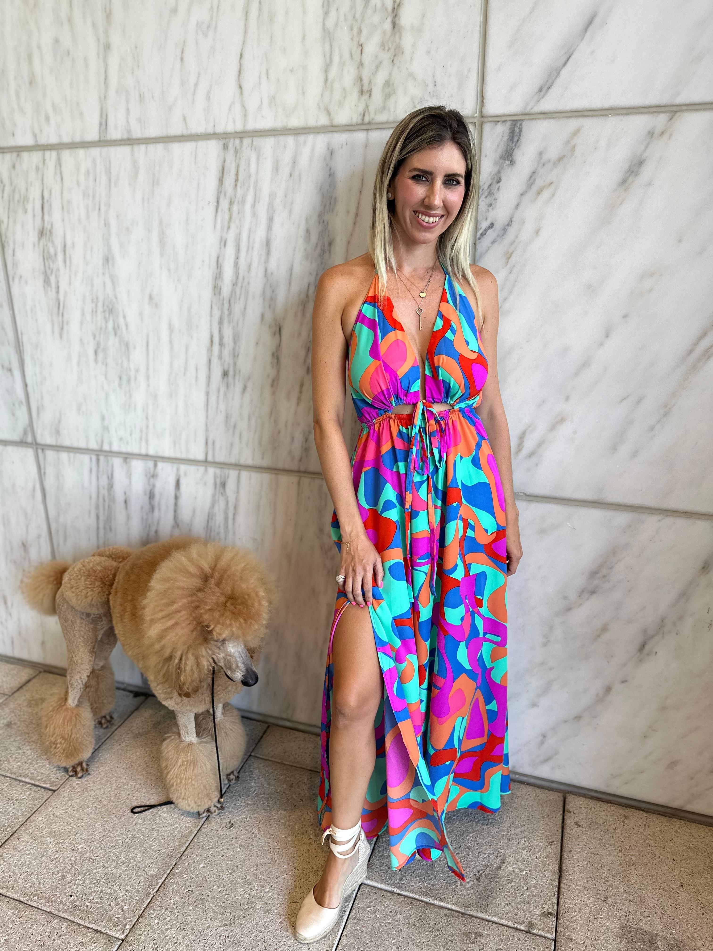 Tulum Dreaming Halter Maxi Dress