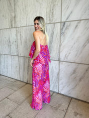 Animal Queen Strapless Jumpsuit