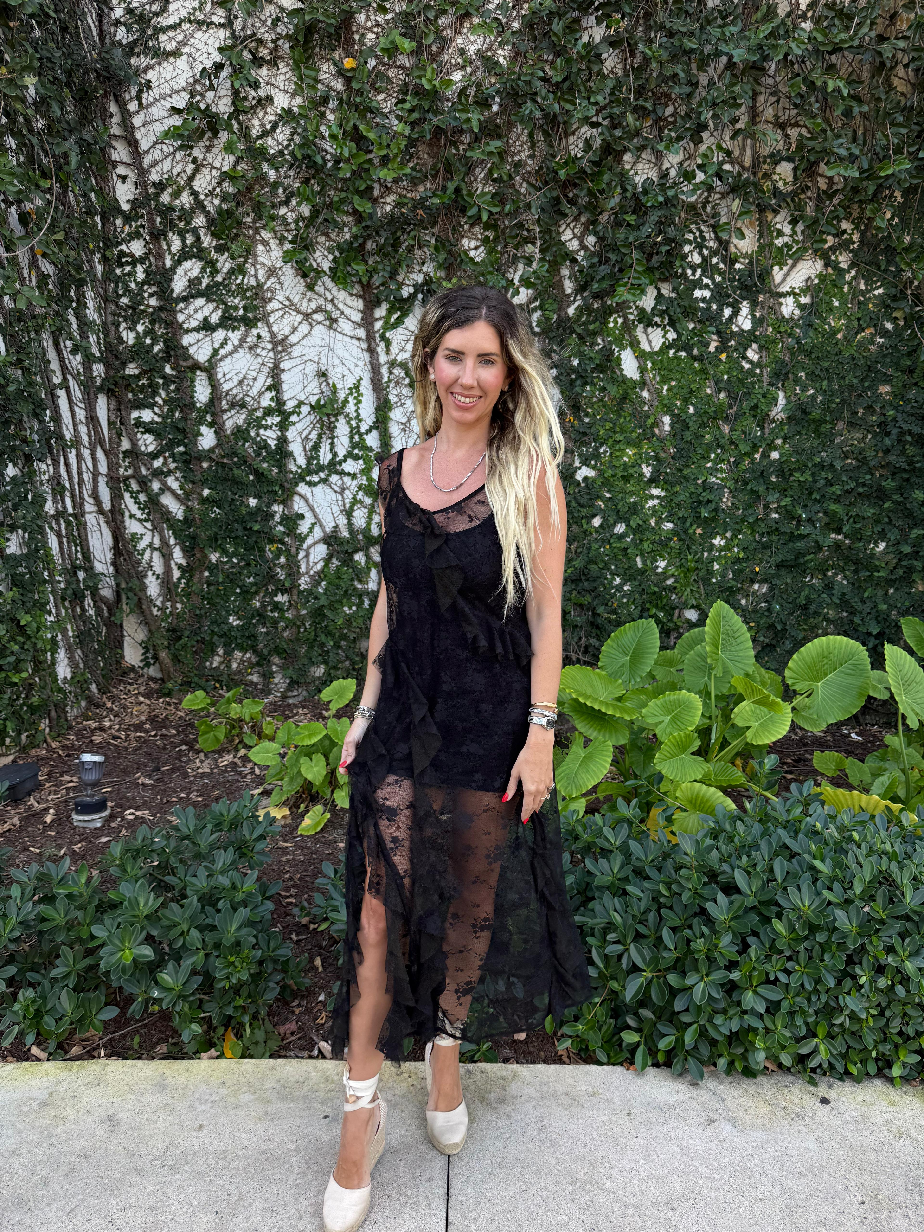 Lace Maxi Slip Dress