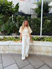 Shoulder Ribbon A Line Blouse
