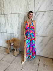 Tulum Dreaming Halter Maxi Dress