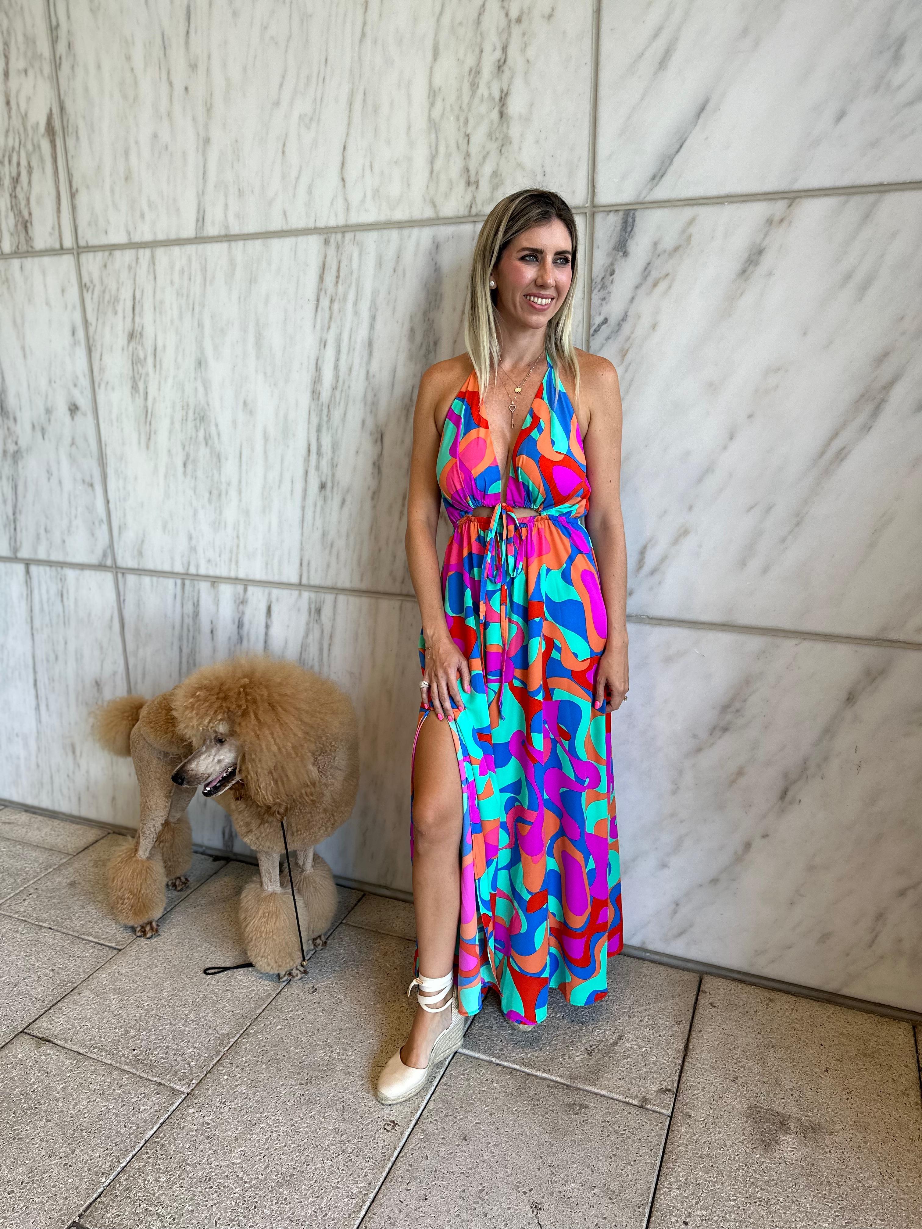 Tulum Dreaming Halter Maxi Dress