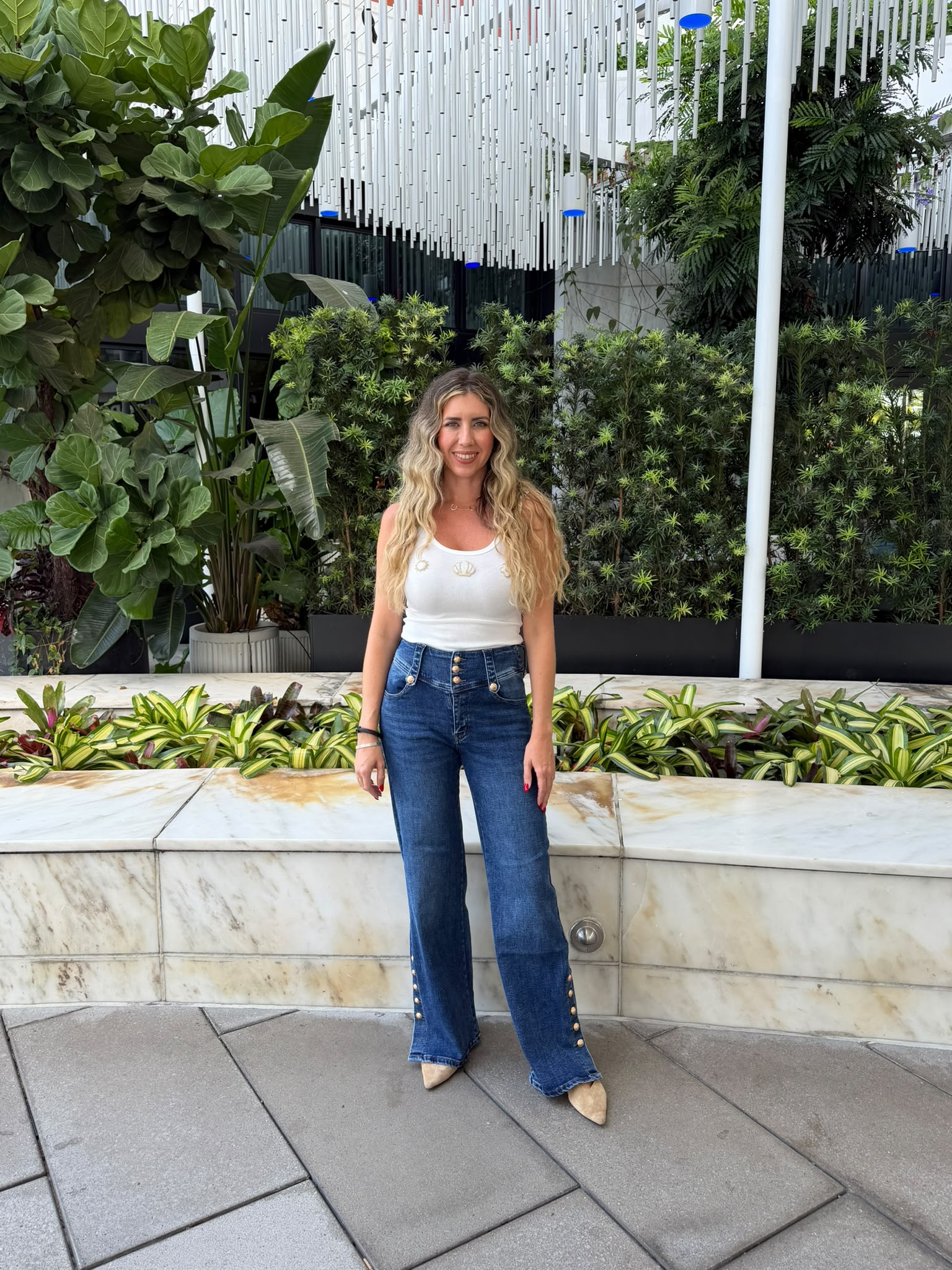 Shell Beaded Tank Top