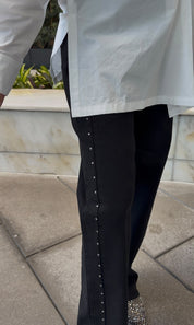 Western Rhinestone Straight Jean