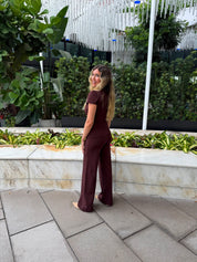 High Rise Pintuck Wide Pants