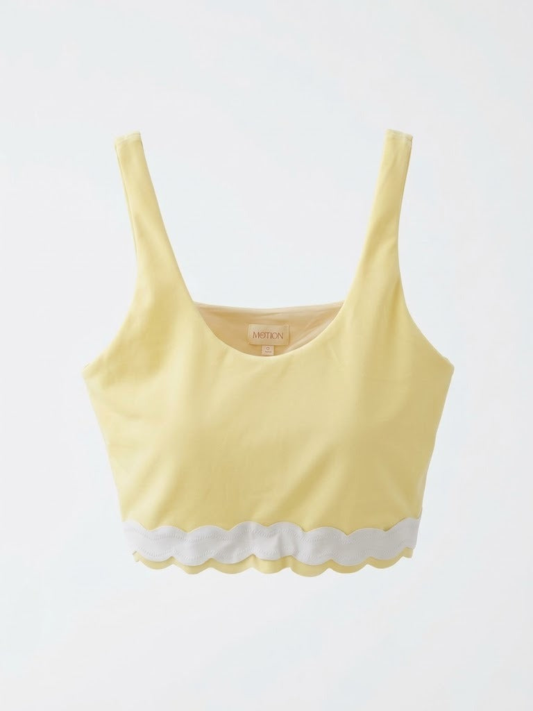 White Trim Sport Bra