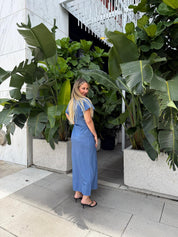 Flare Sleeves Denim Top