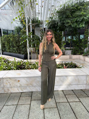 Front Buttons Vest & Palazzo