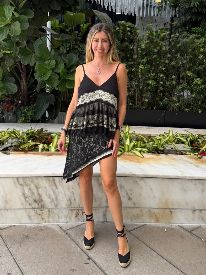 Multi Lace Tank Top