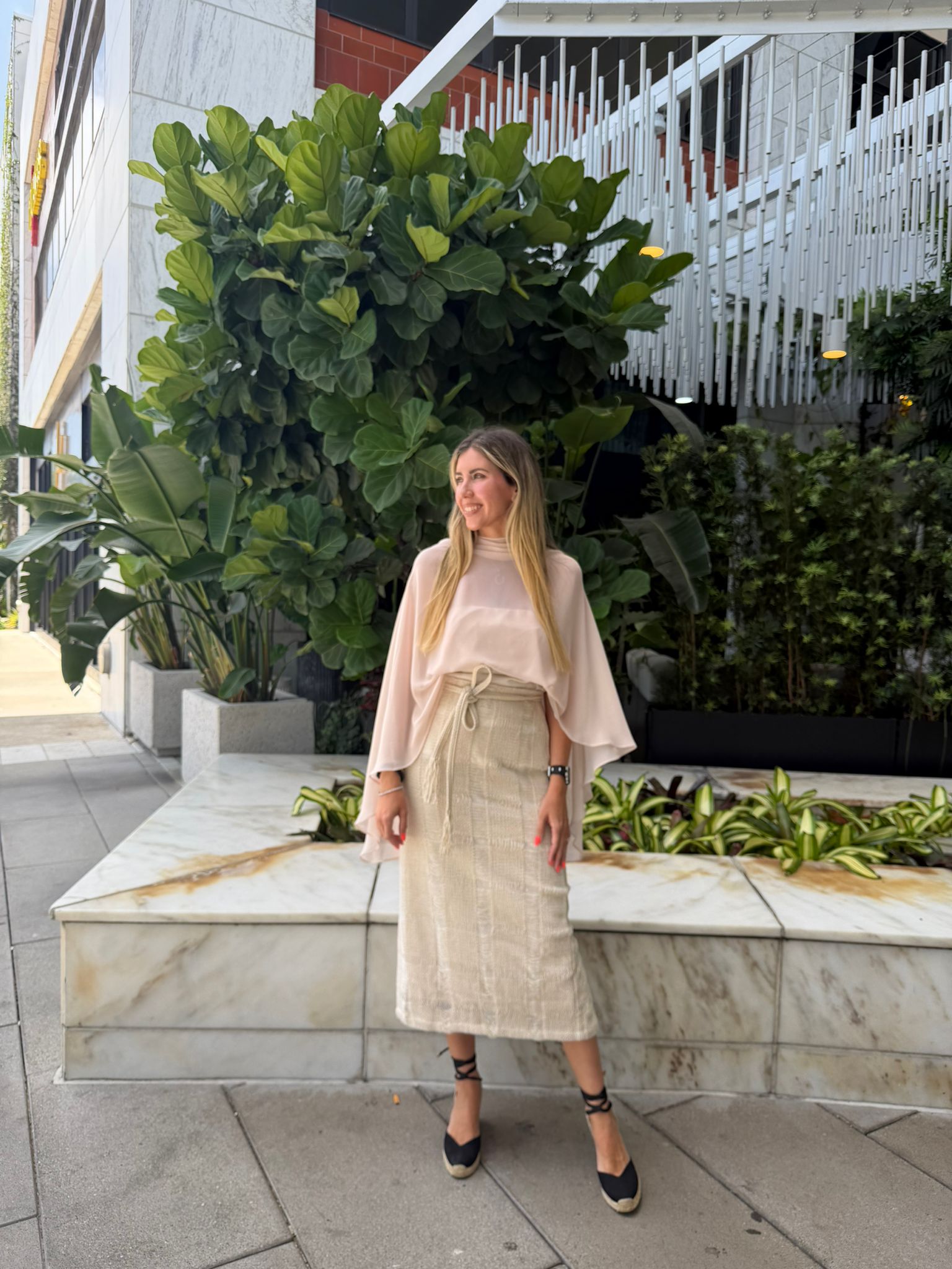 Halter Top Chiffon Cape