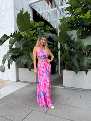 Citrus Garden Ring Maxi Dress