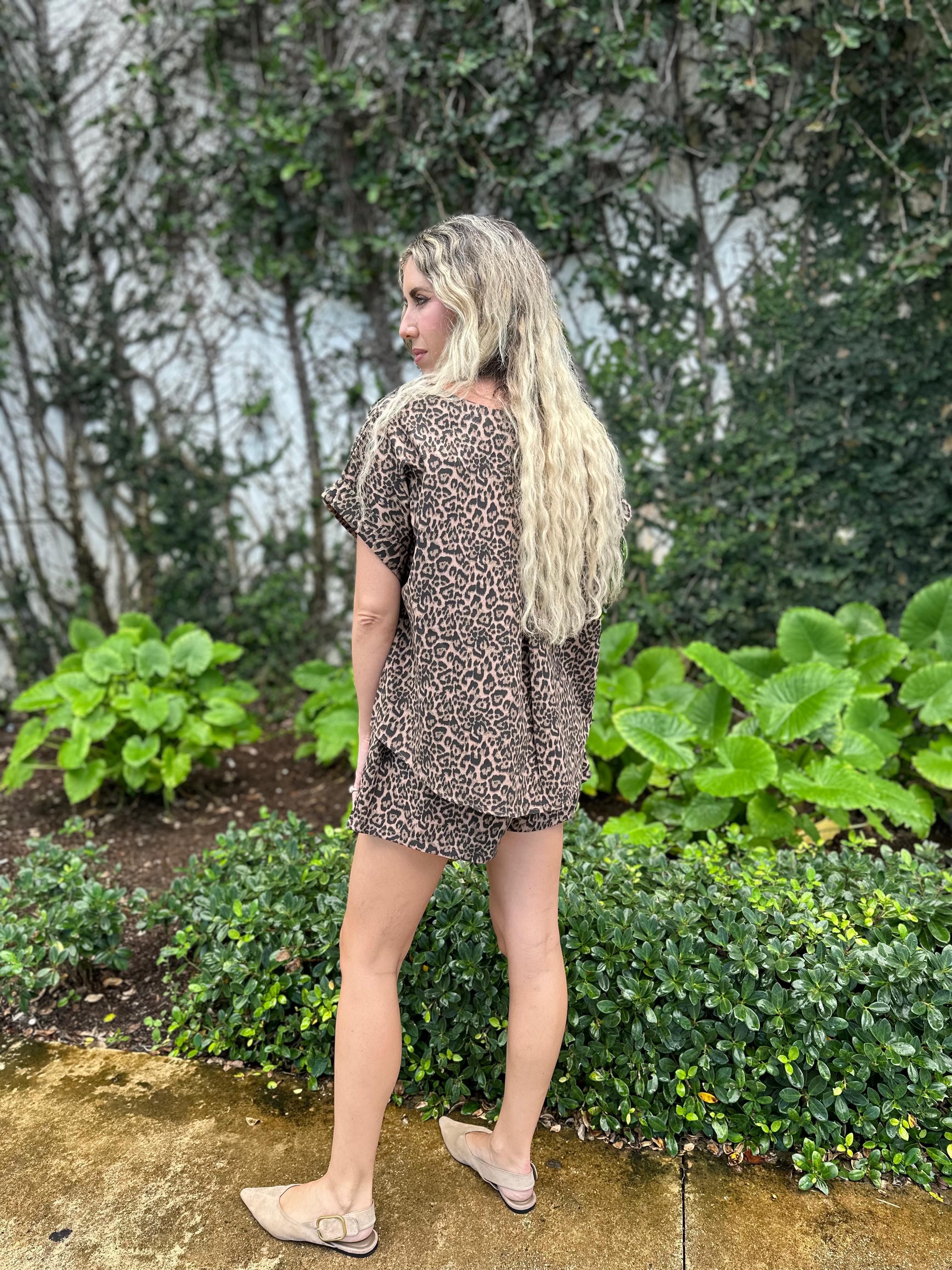 Short Slv Top & Short Pant Set