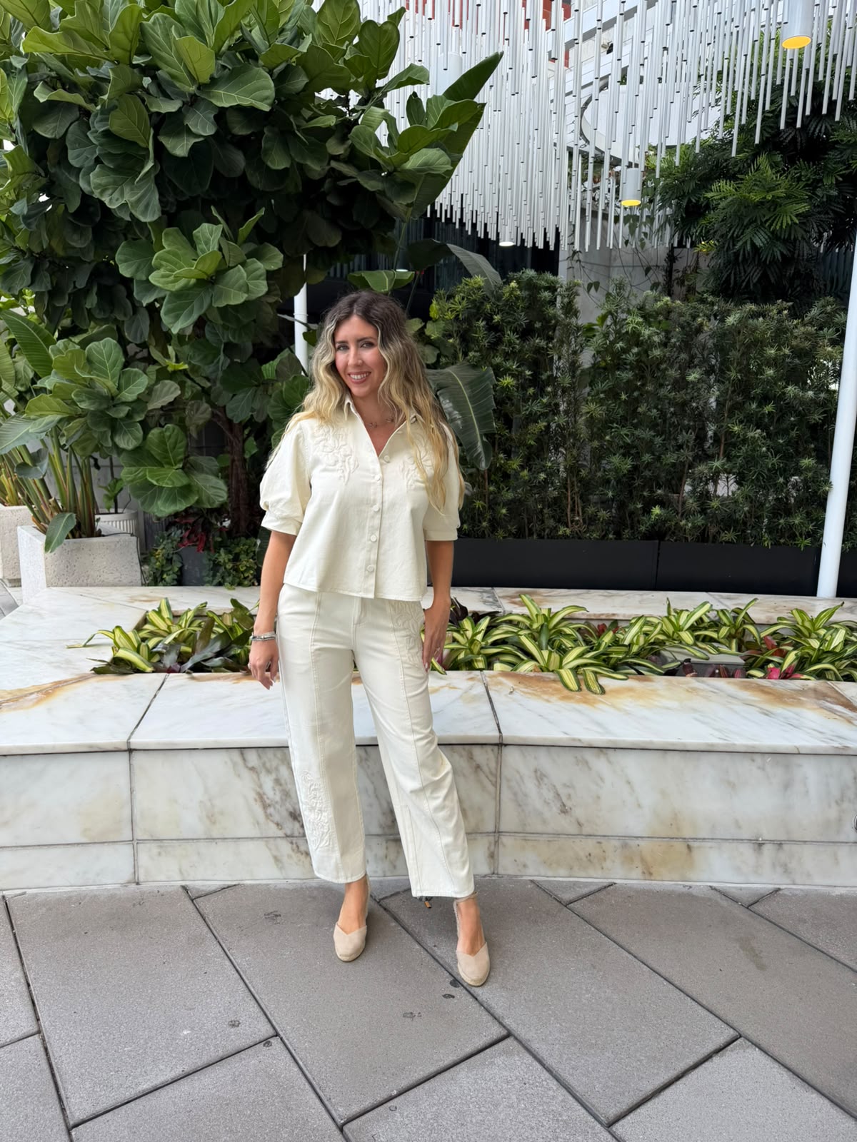 Embroidered Boxy Cropped Jacket