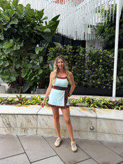 Two Tone Wrap Active Skort