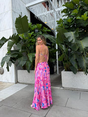 Citrus Garden Ring Maxi Dress