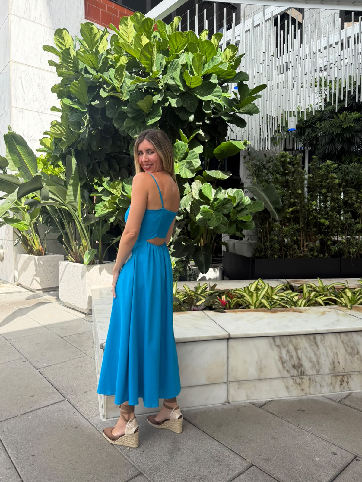 Pearl Embroidery Long Dress