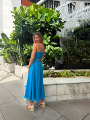 Pearl Embroidery Long Dress