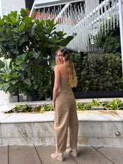Strapless Military Waisted Jumpsuit