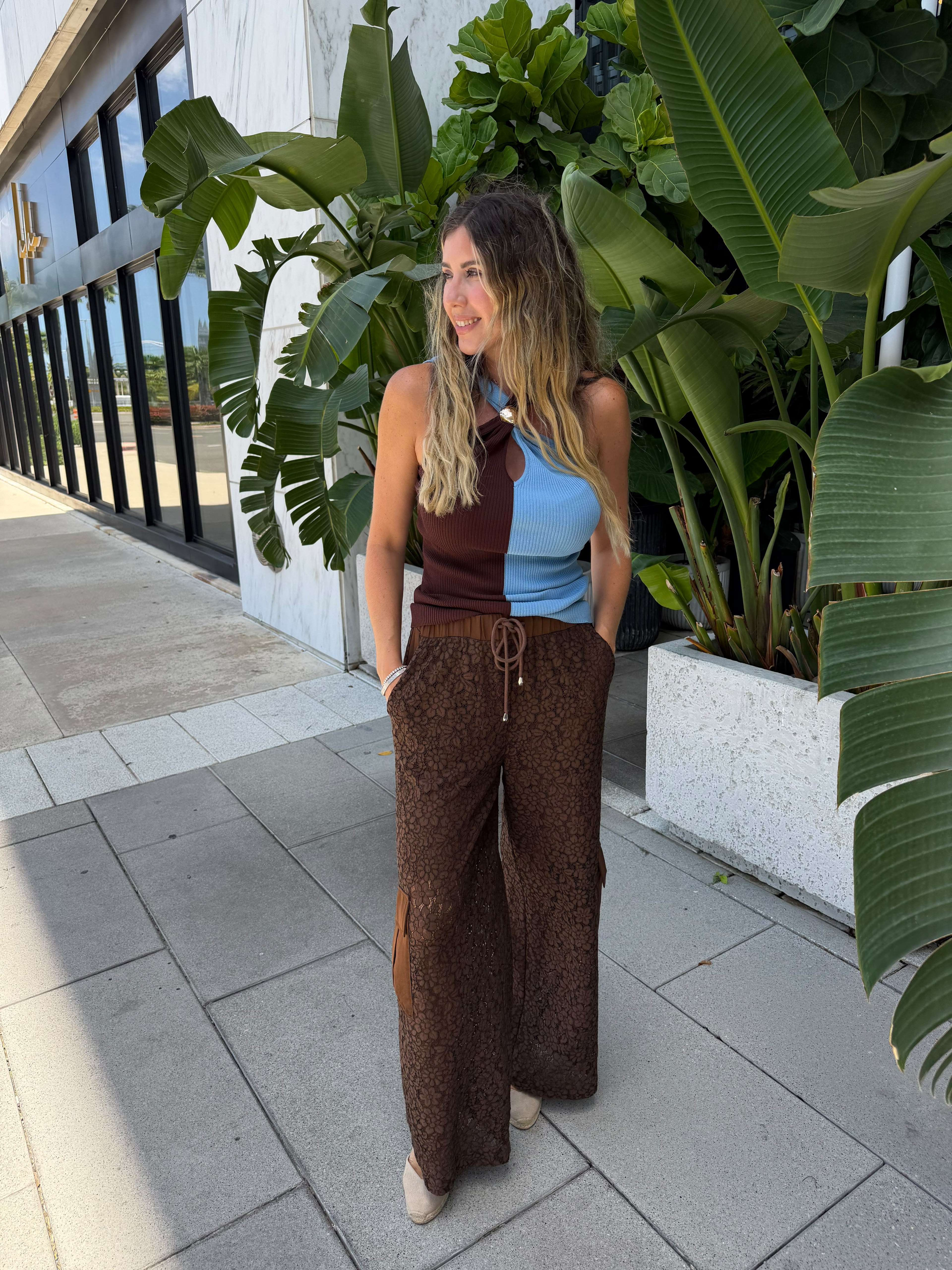 Hardware Detail Halter Top